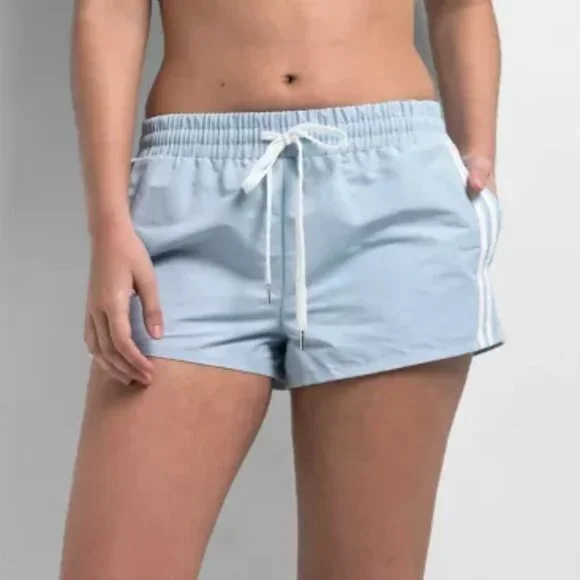 Cali 1850 Baby Blue Y2K Style Shorty Short Track Shorts Size Small - Picture 10 of 10